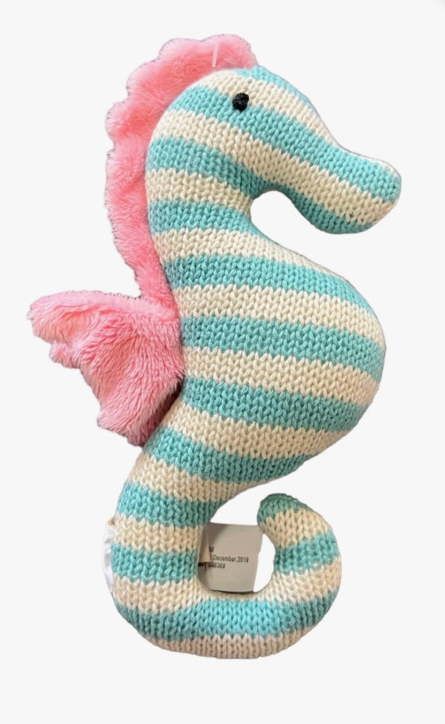 Suzy the Seahorse Knit Rattle