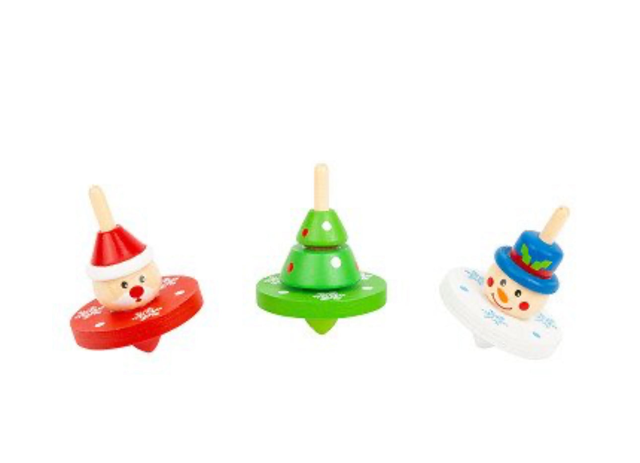Wooden Holiday Spin Top