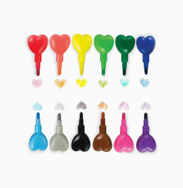 Heart To Heart Stacking Crayons