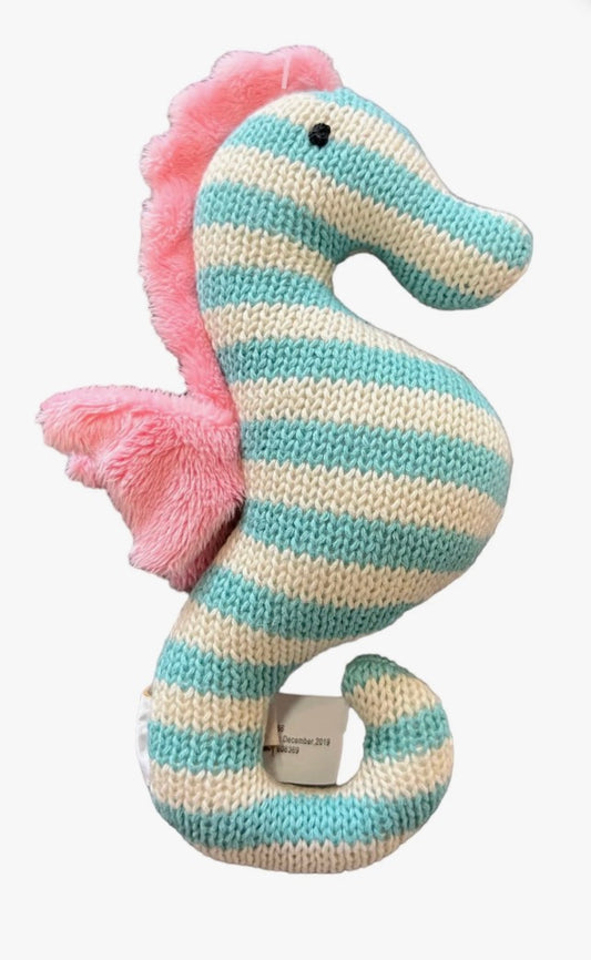 Suzy the Seahorse Knit Rattle