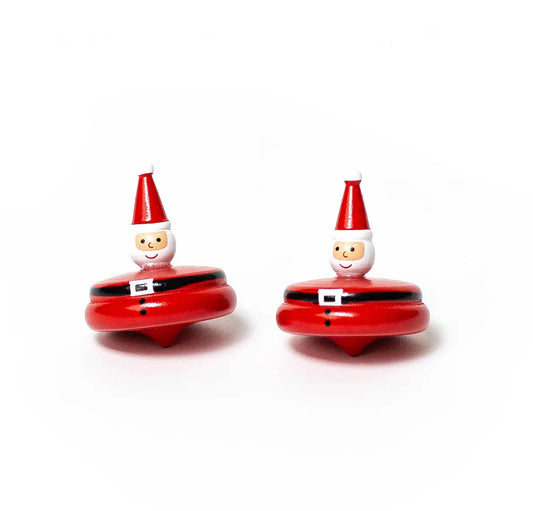Santa Spin Tops