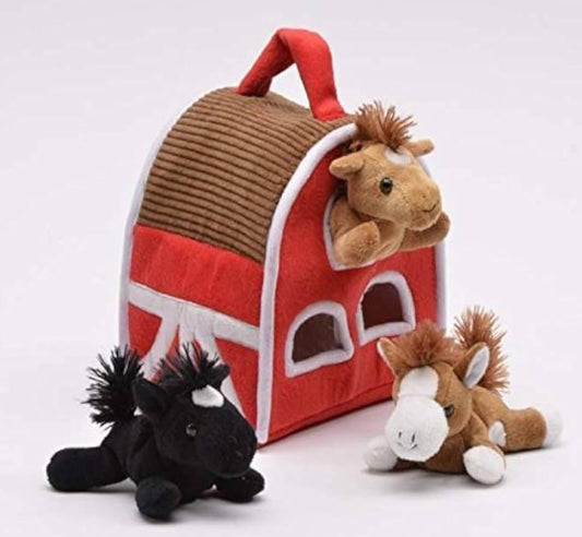 Farm Puppets In Barn