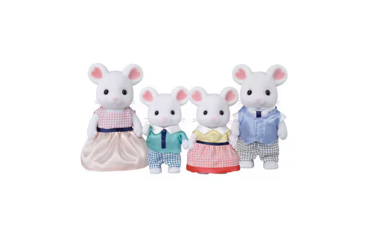 Calico Critters Marshmallow Mouse Family