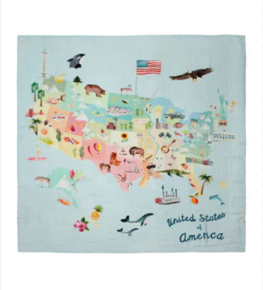 Muslin Map Quilt