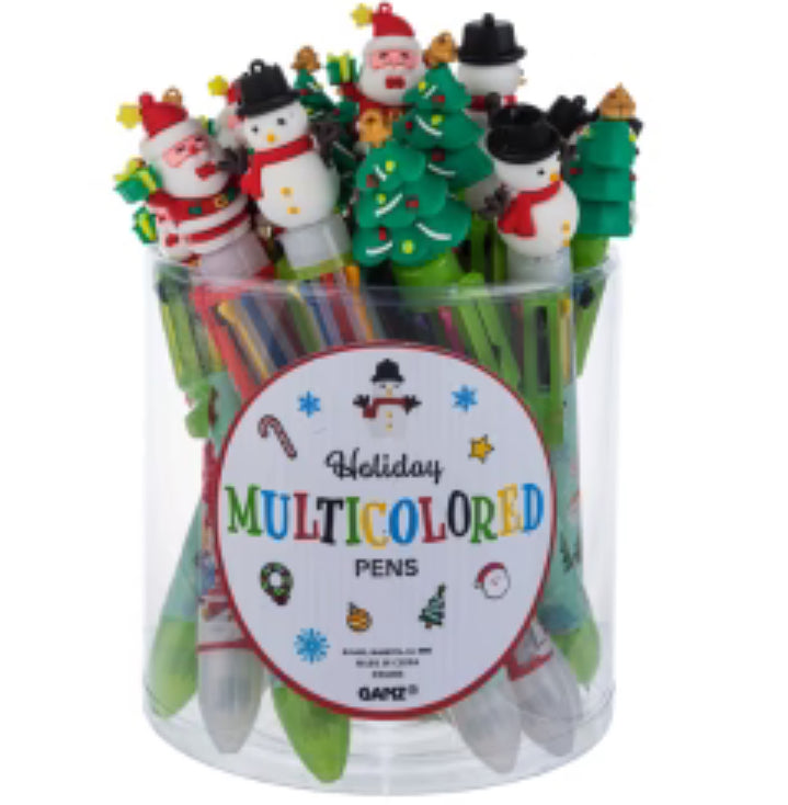 Holiday Multicolored Pens