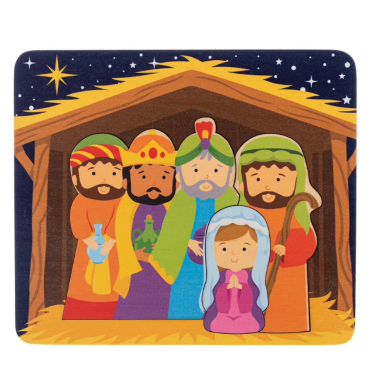Layered Nativity Puzzle