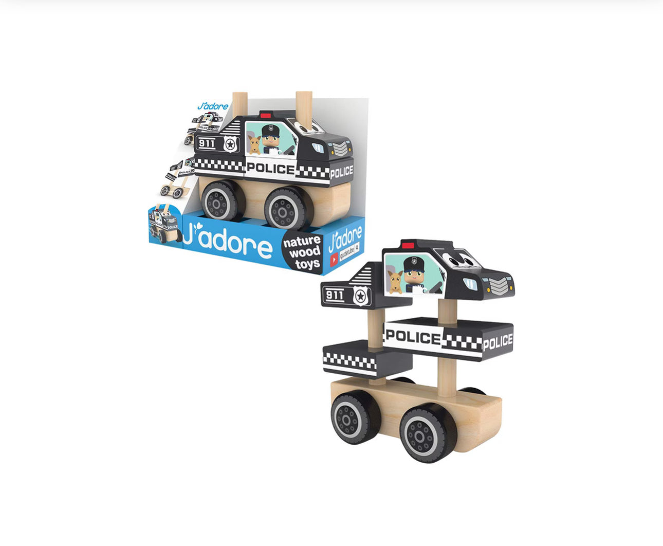 Stacking Wooden Cars