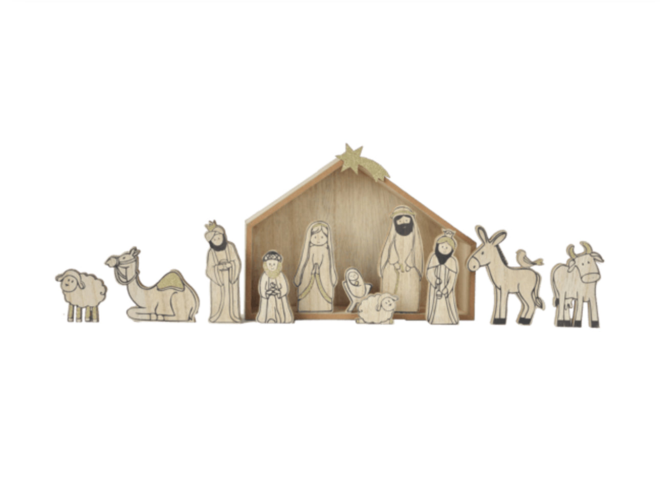 Wood Nativity
