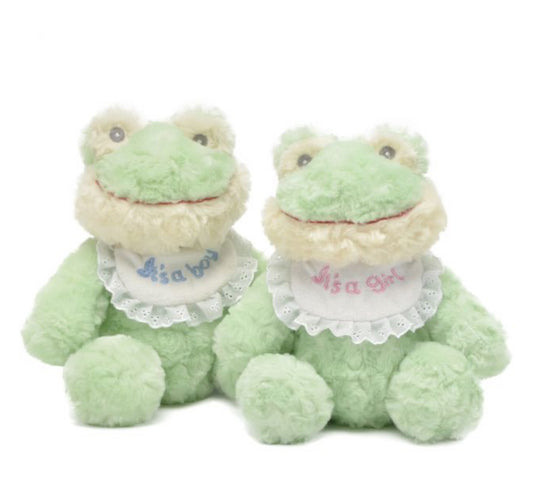 It’s A Boy Frog Plush w/Rattle
