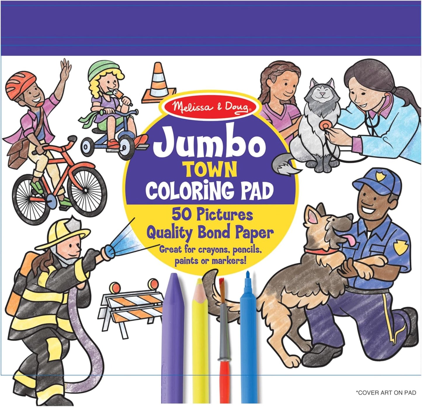 Jumbo Town Coloring Pad