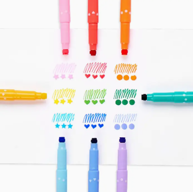 Confetti Stamp Double Ended Marker