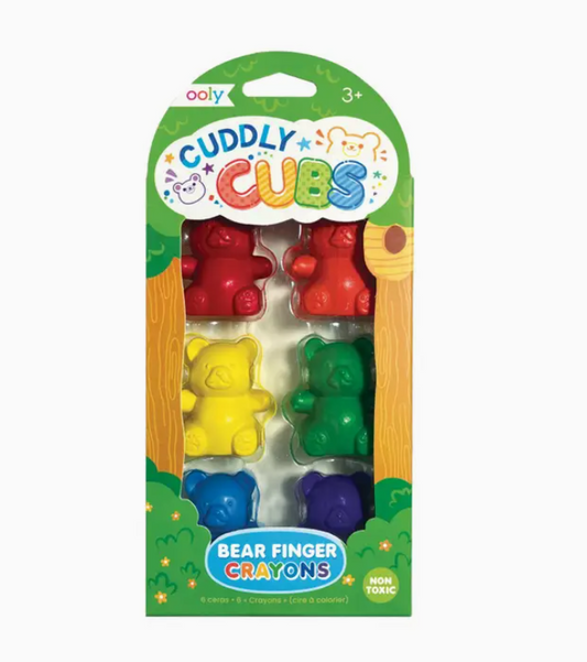 Bear Shaped Finger Crayons