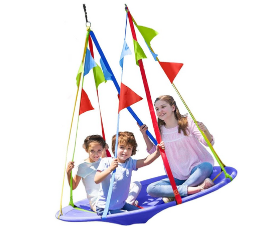 HearthSong Rainbow Flag Swing