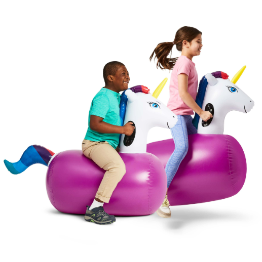HearthSong Hop N' Go Unicorns (Set of 2)