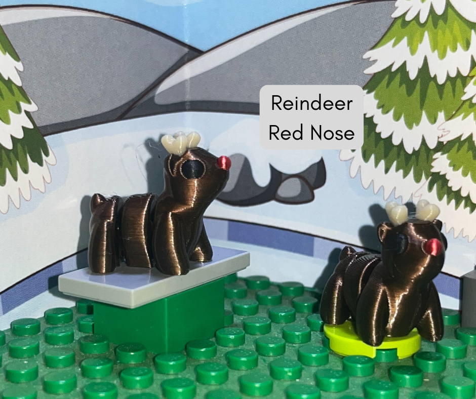 Holiday Friends - Reindeer with Red Nose